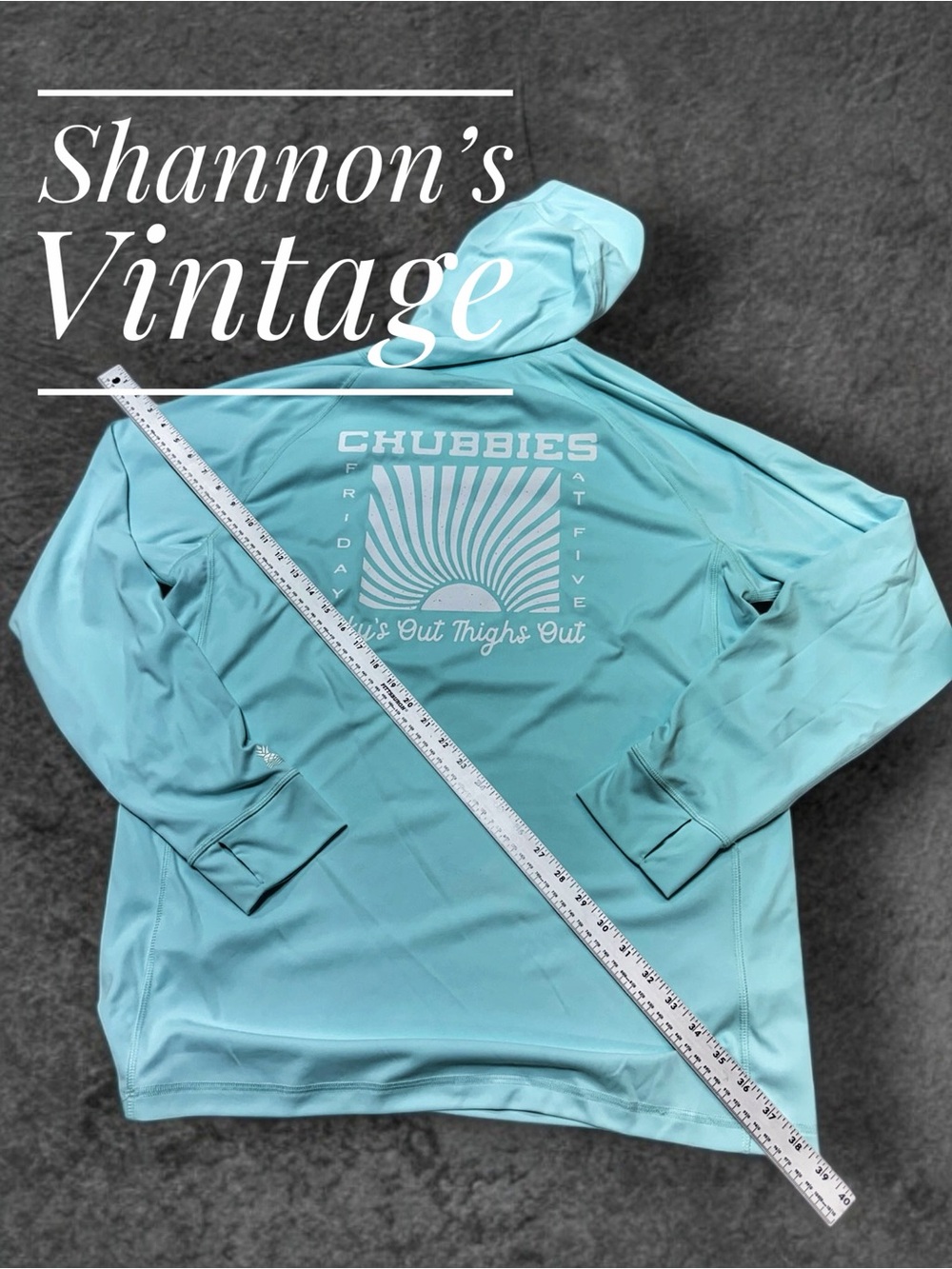 Chubbies Men's sz XL UPF 50 Moisture Wicking Sun Hoodie A49
